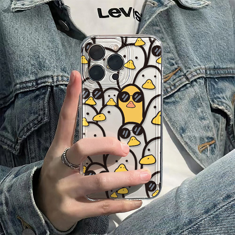 Apple Iphone 15 - Sevimli Karikatür Ördek Kılıfı Kızlar İçin