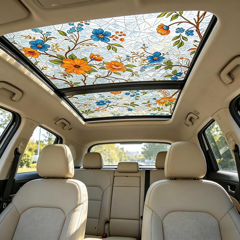 Çiçek Desenli Vitray Araba Sun - Glass Protector Auto incelemesi ve fiyatı